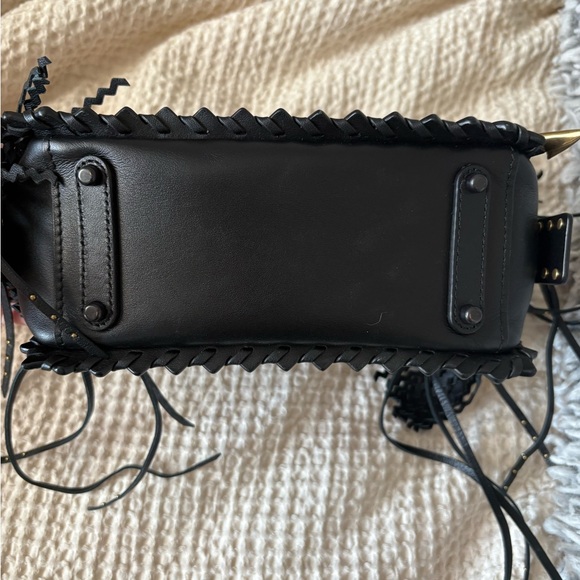 Coach Black and Brown Satchel with Skull Design - Picture 3 of 4